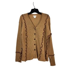 Neesh by DAR Women's Wool Blend Button Front Cardigan Sweater - S/M
